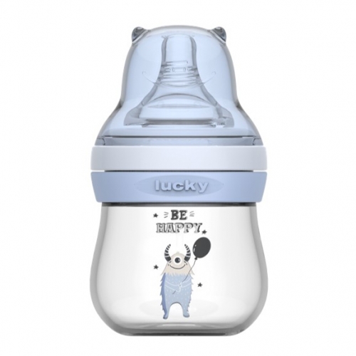 江门小怪物玻璃奶瓶120ml（淡水蓝色）